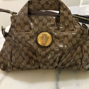 Gucci Satchel Coated Canvas